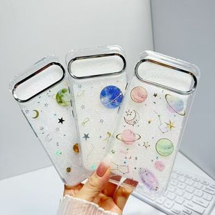 宇宙星球适用于谷歌Pixel 10pro手机壳Pixel 9proXL滴胶Google Pixel8pro保护套Pixel8A/9A爱心9pro珍珠