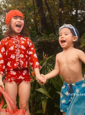 【泰国代购】设计师品牌 Aprilpoolday 儿童女童雏菊防晒游泳外套