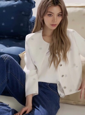 【泰国代购】设计师品牌 Wacay 气质简约Orm同款Logo夹克外套