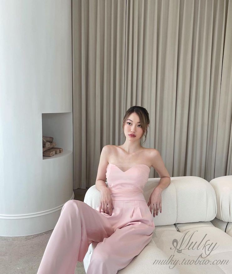 Larobe8纱纱裹胸上衣裤子长裤