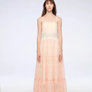 【泰国代购】设计师品牌 Janesuda 度假吊带蕾丝吊带连衣裙长裙