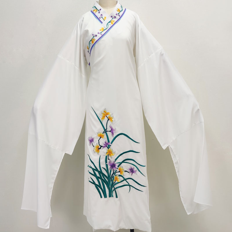 戏剧戏曲斜领兰花绣花小生衣戏服