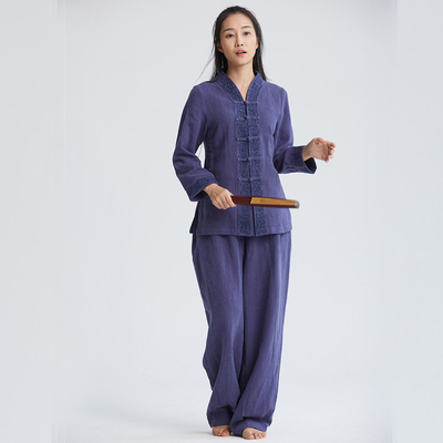 慈缘秋季新款原创中国风女士绣花套装长袖唐装汉服30533/YK030