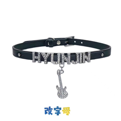 黄铉辰hyunjin项链choker项圈朋克亚文化辣妹明星锁骨多层琏Y2K千