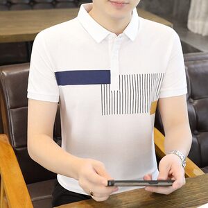 25031-特P35夏季休闲时尚T恤男短袖打底衫商务休闲修身翻领POLO衫图片