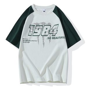 25162-特P40夏季休闲时尚T恤男短袖打底衫学生宽松圆领假两件短袖图片