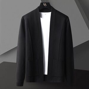 78813-P80春季休闲时尚毛衣外套男长袖开衫轻熟风商务休闲外套图片
