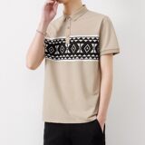 25035-特P35夏季休闲时尚T恤男短袖打底衫休闲翻领短袖polo衫男，男装T恤，电商D310（原电商305）
