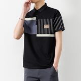 25053-特P35夏季休闲时尚T恤男短袖打底衫休闲翻领短袖polo衫男，男装T恤，电商D310（原电商305）