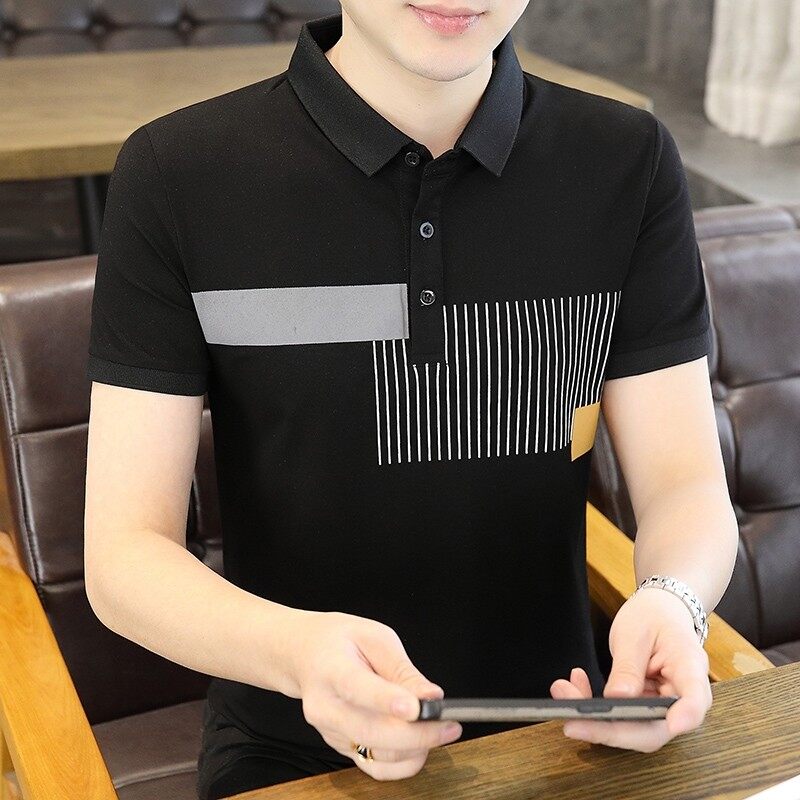 25031-特P35夏季休闲时尚T恤男短袖打底衫商务休闲修身翻领POLO衫，男装T恤，电商D310（原电商305）