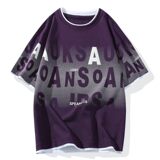 25158-特P40夏季休闲时尚T恤男短袖打底衫学生宽松圆领假两件短袖，男装T恤，电商D310（原电商305）