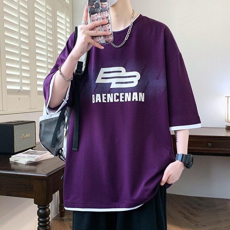 25152-特P40夏季休闲时尚T恤男短袖打底衫青少年潮牌印花T恤,男装T恤,电商D310（原电商305）