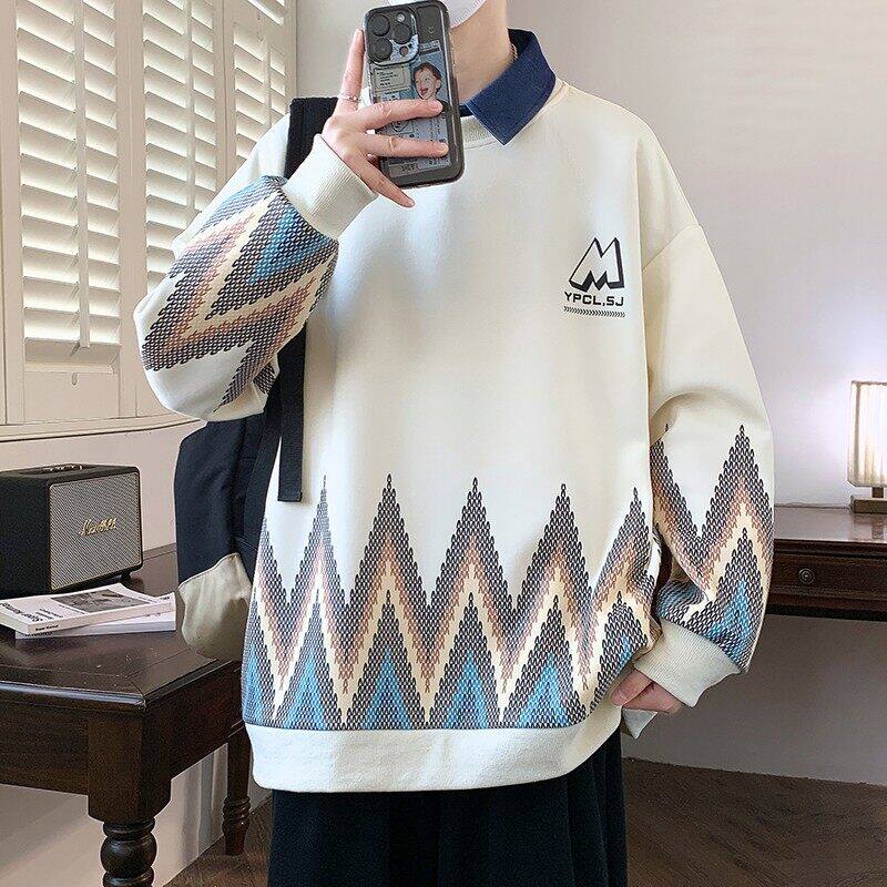 W25209-P50 春季休闲时尚长袖卫衣男长袖打底衫图片