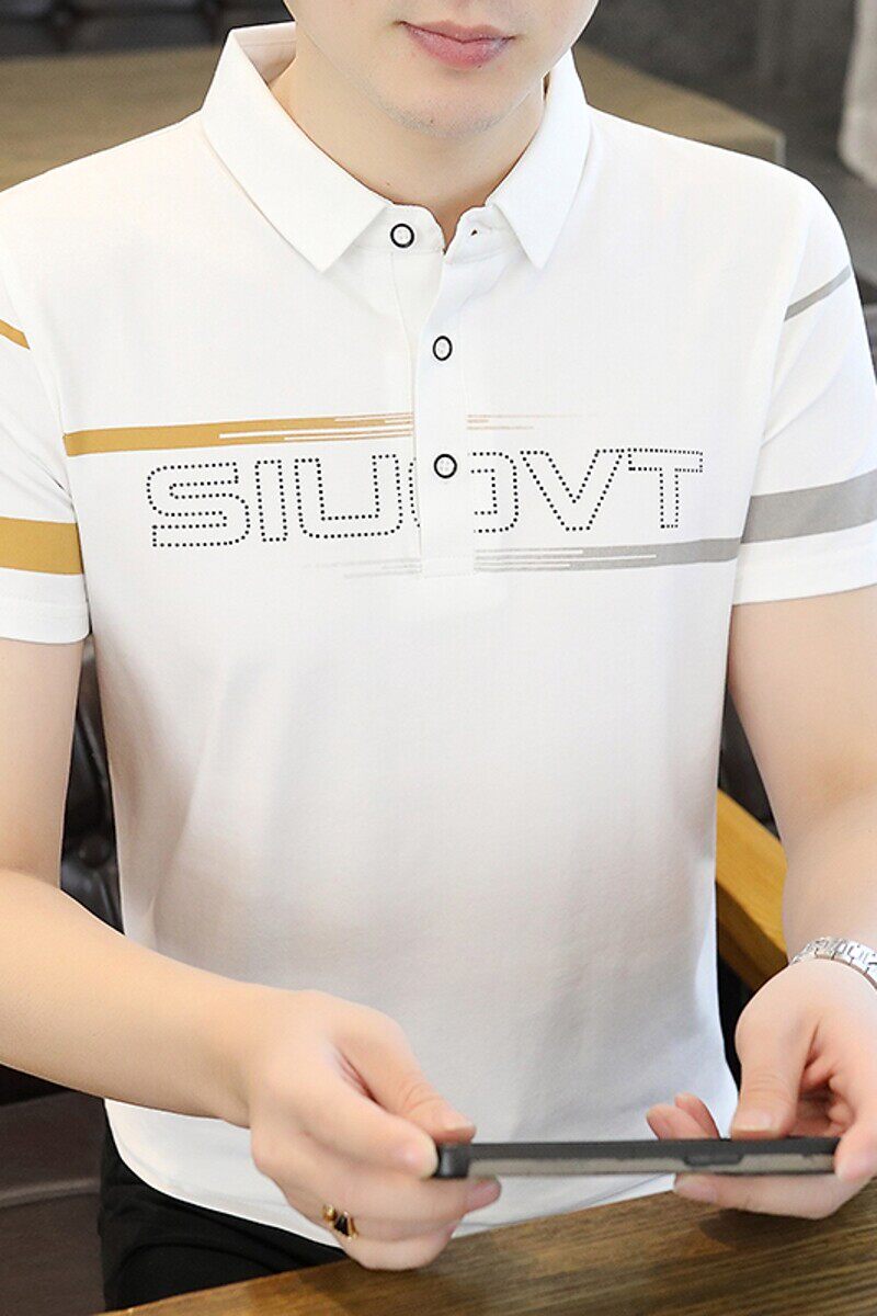 25022-P35春季休闲时尚T恤男短袖打底衫商务休闲修身短袖POLO衫,男装T恤,电商D310（原电商305）
