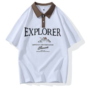25063-特P40夏季休闲时尚T恤男短袖打底衫学生宽松翻领短袖POLO衫图片