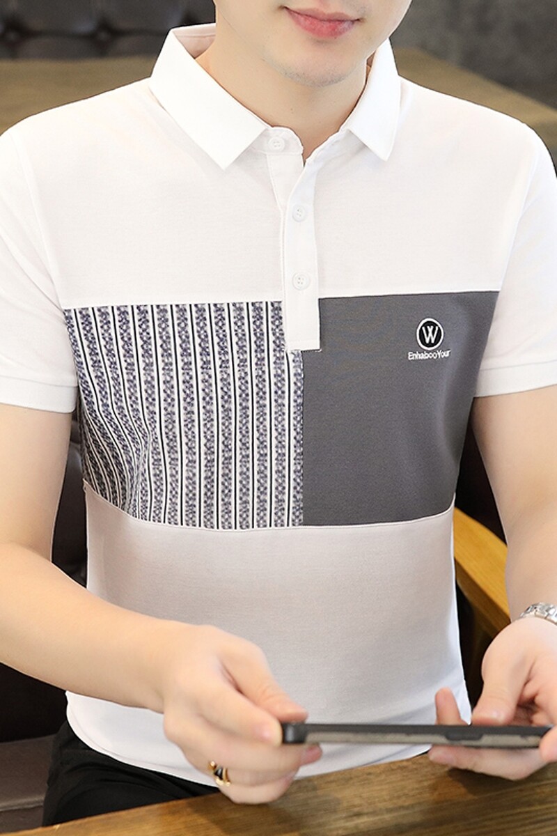 25050-特P35夏季休闲时尚T恤男短袖打底衫商务休闲修身翻领POLO衫,男装T恤,电商D310（原电商305）