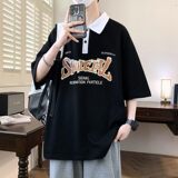 25066-特P40夏季休闲时尚T恤男短袖打底衫青少年翻领短袖polo衫，男装T恤，电商D310（原电商305）