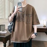 25153-特P40夏季休闲时尚短袖T恤男短袖青少年潮牌印花打底衫，男装T恤，电商D310（原电商305）