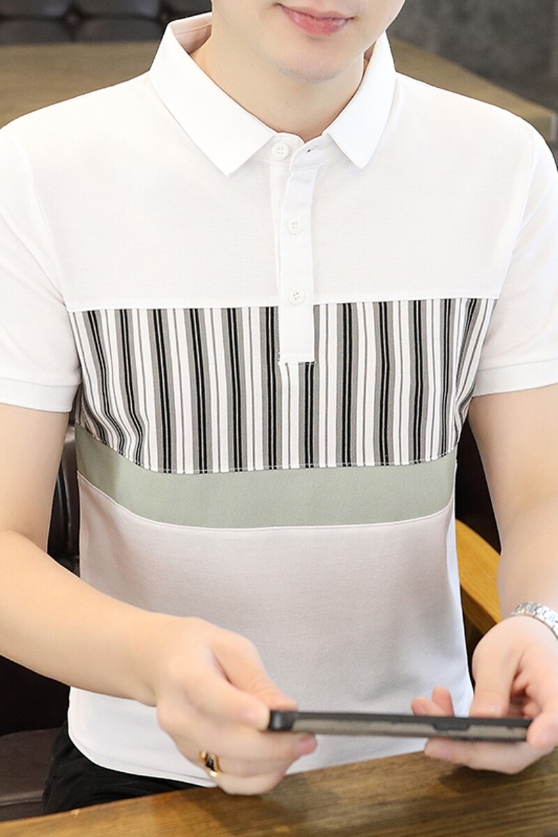 25037-特P35夏季休闲时尚T恤男短袖打底衫商务休闲修身翻领POLO衫,男装T恤,电商D310（原电商305）