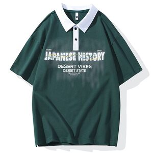 25061-特P40夏季休闲时尚T恤男短袖打底衫学生宽松翻领短袖POLO衫图片