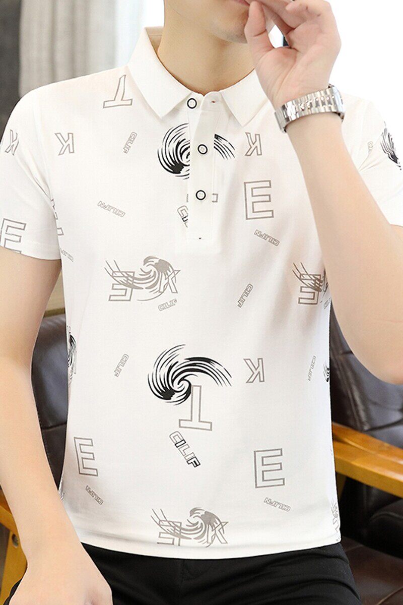 25010-P35春季休闲时尚T恤男短袖打底衫商务休闲修身短袖POLO衫,男装T恤,电商D310（原电商305）