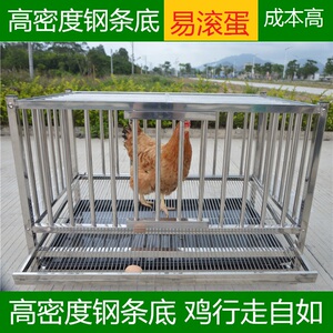 蛋鸡笼 自动滚蛋不锈钢鸡笼鸡笼子 家用不锈钢蛋鸡笼自动滚蛋鸡窝