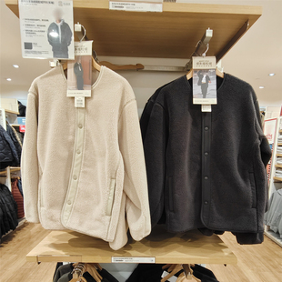 男装秋冬 防风仿羊羔绒摇粒绒开衫长袖加绒加厚外套 虞服WY481183