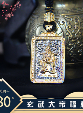 董易林吉祥物玄武大帝项链S925银