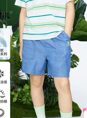 【商场同款】安奈儿童装男童牛仔短裤新款夏休闲抗菌防晒AB426628