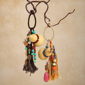 新中式 葫芦流苏包包挂件原创复古藏式 国风禅意手工编织车挂挂饰品
