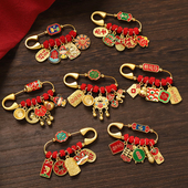 新中式 国风招财纳福胸针孕妈孕妇宝宝婴儿压惊别针民族风平安挂件