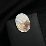 Оригинальная дизайнерская белая высококлассная брошь, костюм на лацкан, защитное белье, булавка, простой и элегантный дизайн