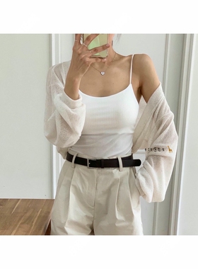 2025年春季新款韩国东大门直邮 muted冰丝质感披肩针织衫