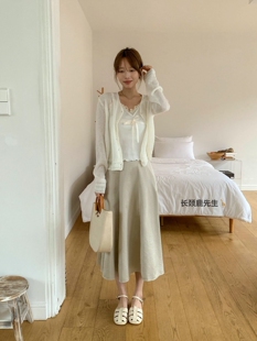 jess背部松紧腰顺滑感半身裙 韩国东大门 2026年春季 新款