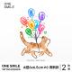ONESMILE 卡通可爱彩色学生持久防水小清新女纹身贴儿童 气球猫咪