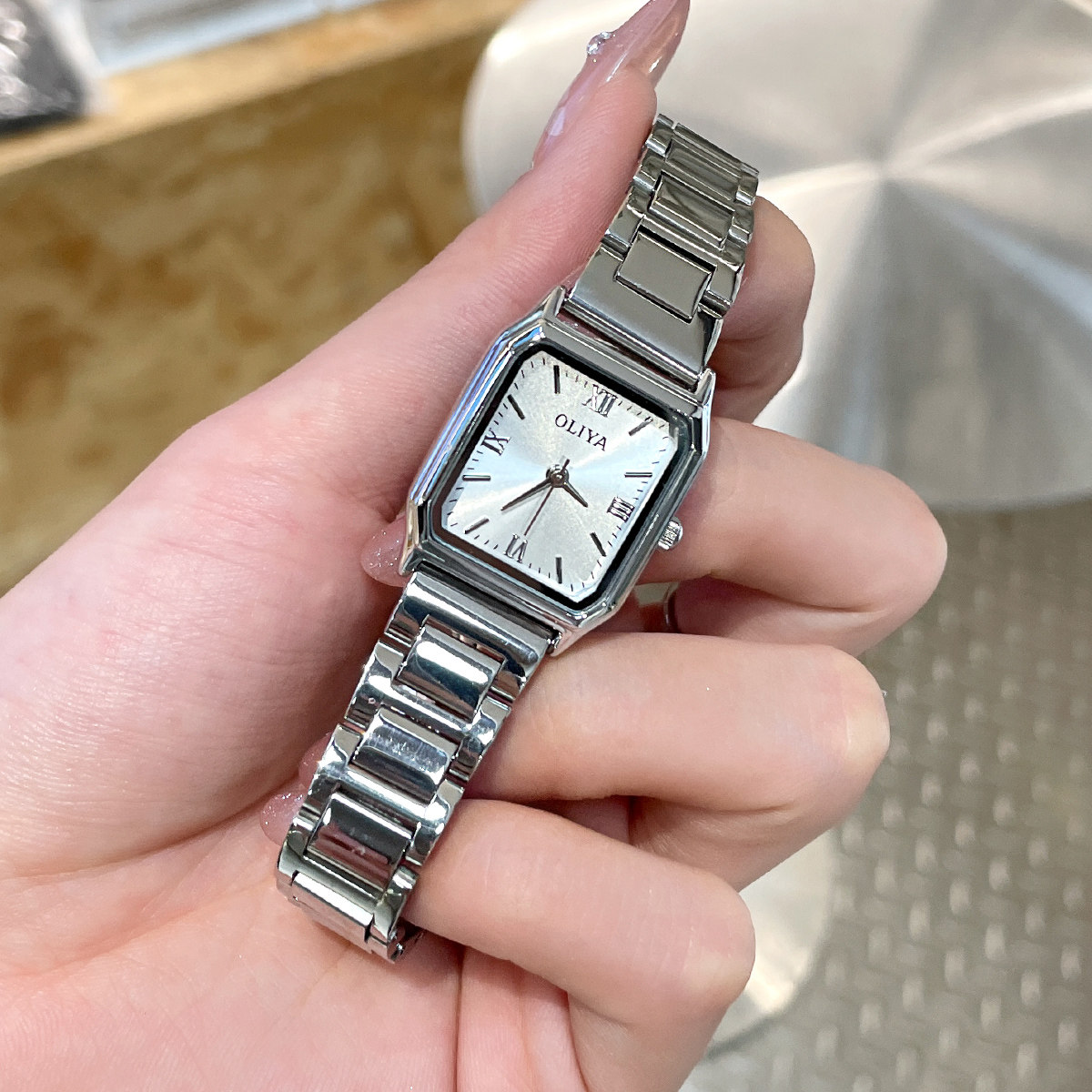 方形手表女职场女款小巧精致正品名牌瑞士小方表小众轻奢女士女表