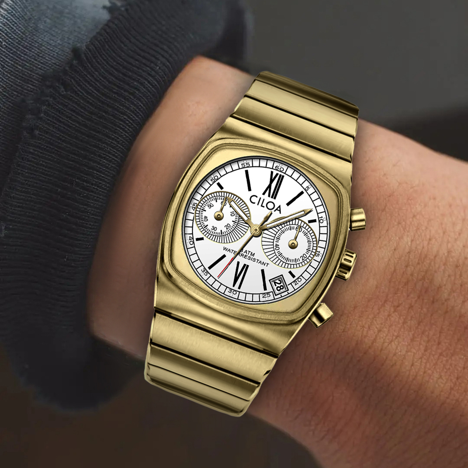 酒桶型高级感手表男品牌正品运动男士机械男款虫洞概念氚气男生表