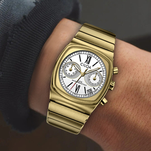 酒桶型高级感手表男品牌正品运动男士机械男款虫洞概念氚气男生表
