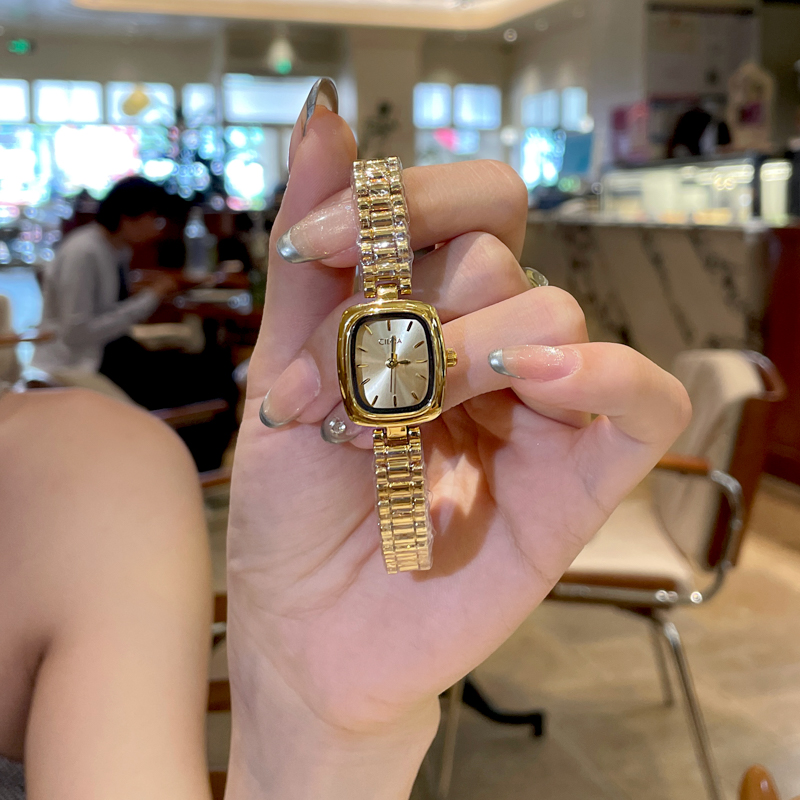 小金豆手表女小金砖女士女表2025新款女式女款职场小众艺术女生表