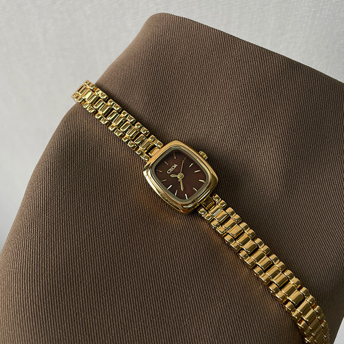 复古女士金色手表女2026新款高级感正品轻奢小众女式女款表机械表