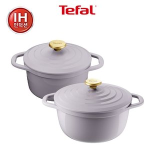 原装进口正品Tefal特福不粘锅汤锅炖锅2件套电磁炉燃气通用
