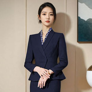 酒店经理售楼部工作服美容院店长物业前台工装 女职业装 套装 西装