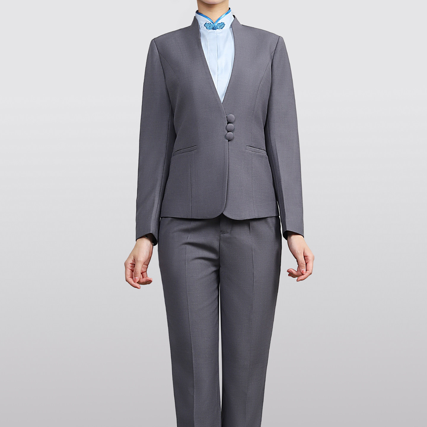 空姐制服职业西装套装女工作服高端美容院案场酒店前台售楼部工装