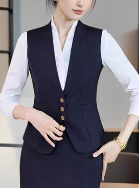 空姐制服职业套装高端气质医美前台接待高铁乘务员酒店售楼工作服