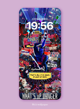 K449 / 蜘蛛侠平行宇宙壁纸 /iphone手机4K高清壁纸苹果手机壁纸