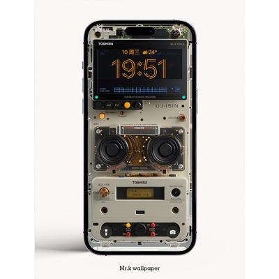 K176 / TOSHIBA 复古播放器 / iphone手机4K高清壁纸苹果手机壁纸