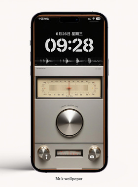 K357 复古收音机  iphone手机4K高清壁纸苹果手机壁纸