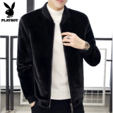 Playboy, мужская бархатная осенняя куртка, бейсбольная форма для отдыха