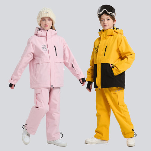 儿童滑雪服男女款新款防水防风