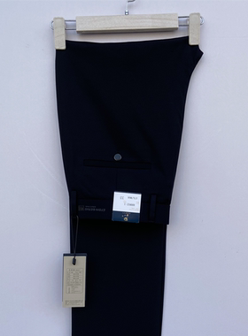 道一男裤西裤2025春夏新款四面弹上班工装88802薄料深蓝直筒高腰